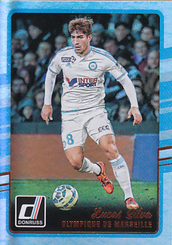 Lucas Silva Olympique Marseille 2016/17 Donruss Soccer Cards Silver Parallel #60